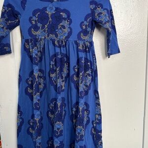 Mini Rodini Blue Maxi Floral Dress